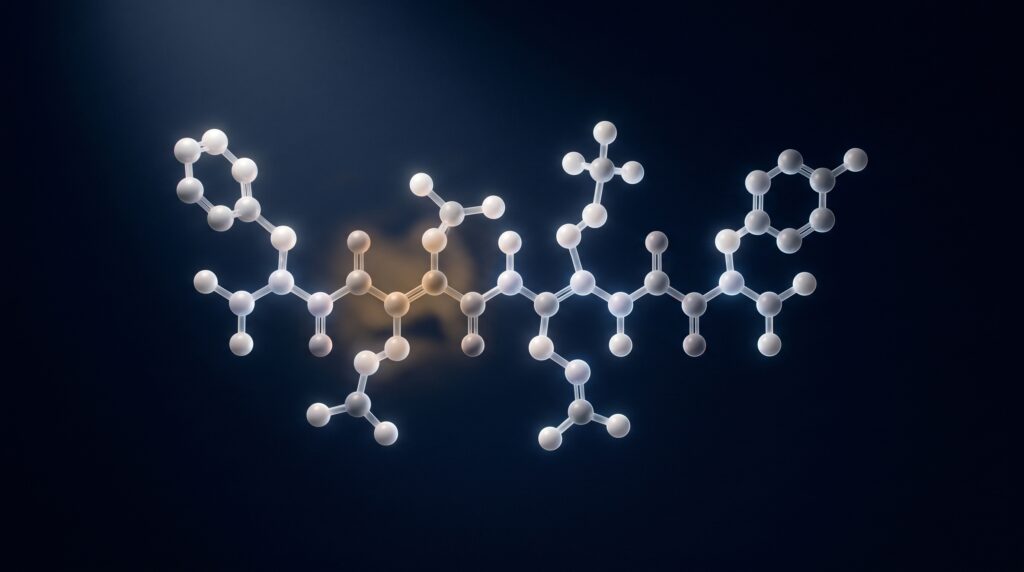 Abstract hexapeptide visualization