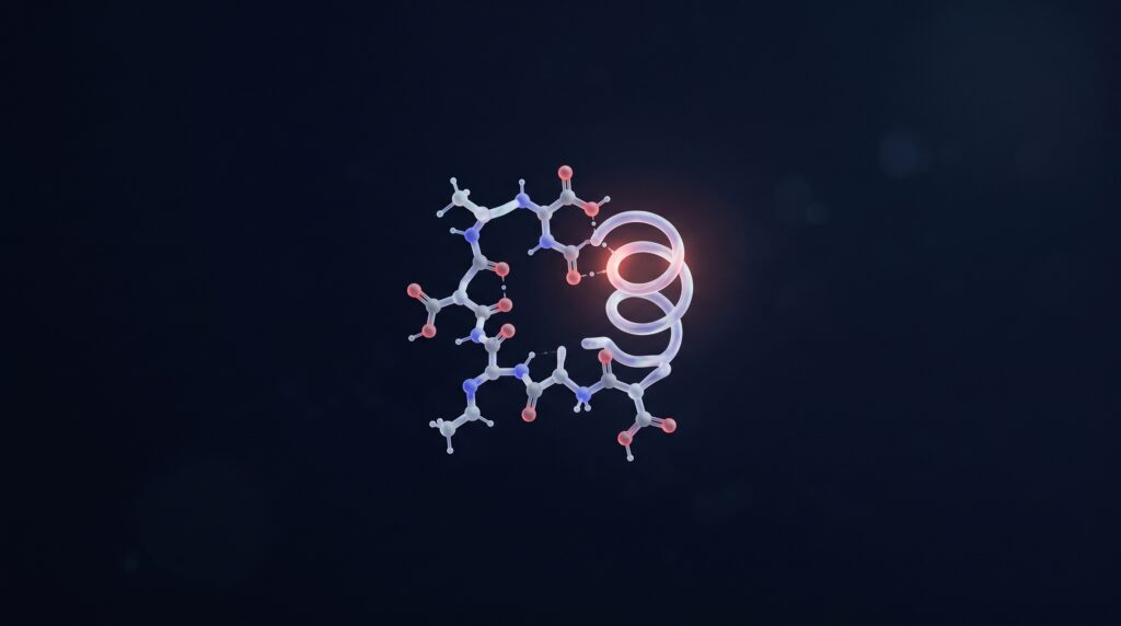 Abstract pentapeptide visualization