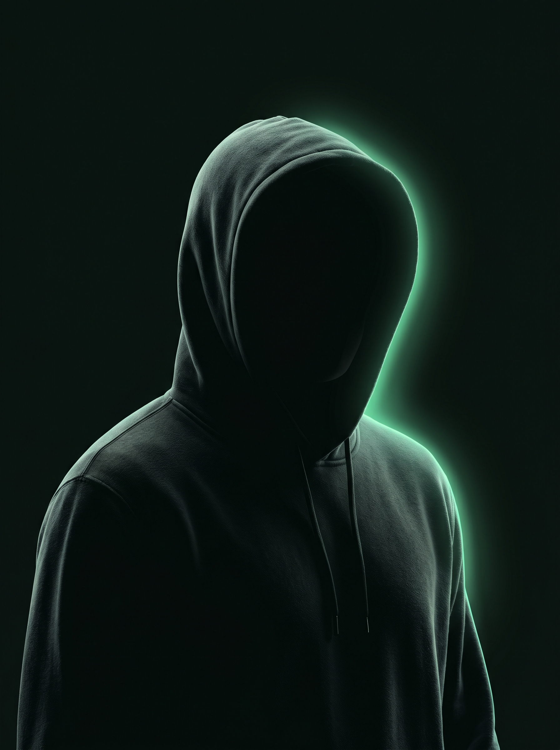 Stylized hooded silhouette representing JoyBoy