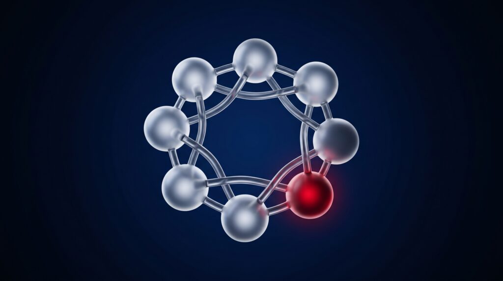Abstract cyclic melanocortin peptide visualization