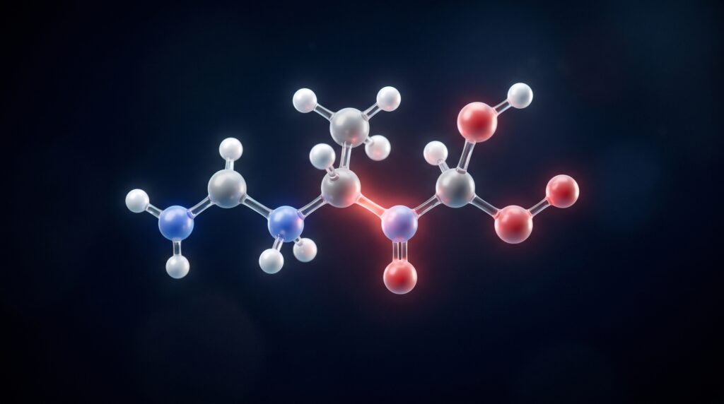 Abstract tripeptide visualization