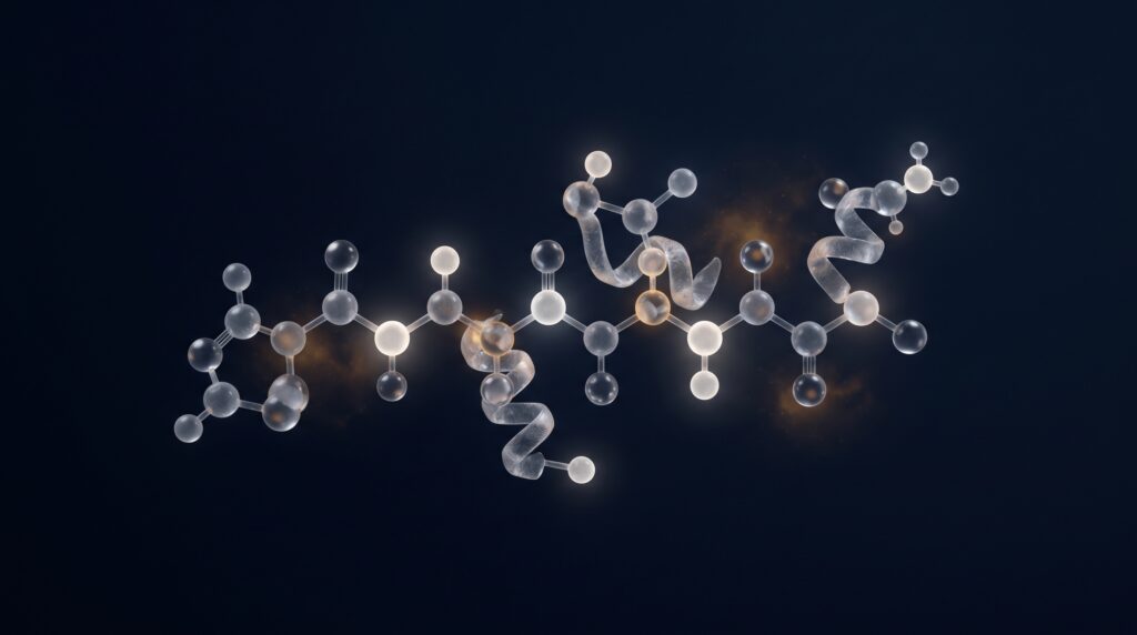 Abstract Russian anxiolytic peptide visualization